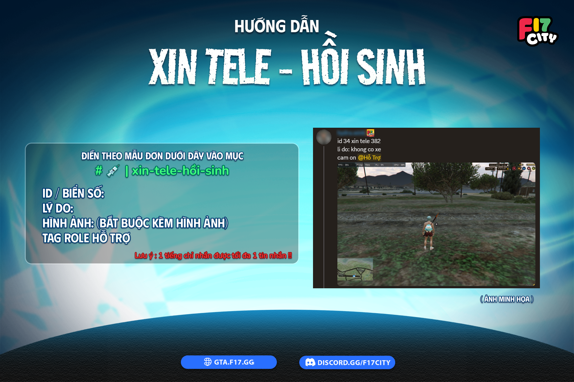 Hướng dẫn cách xin TELE - HỒI SINH
